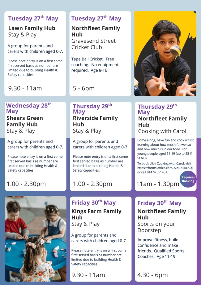May Half Term timetable 2025 2